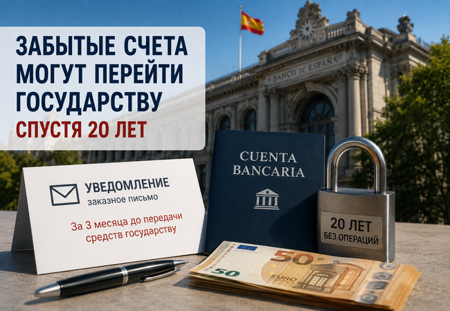 Подробнее о "Забытые банковские счета в Испании могут перейти государству спустя 20 лет"