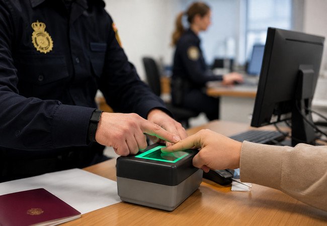 Подробнее о "В Испании расширяют систему автоматической записи на сдачу отпечатков для получения TIE"
