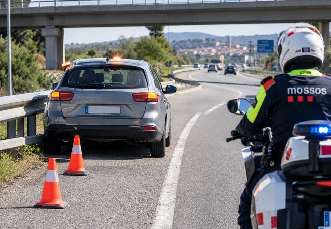 Подробнее о "В Реусе мобильный радар Mossos замаскировали под сломанный автомобиль"