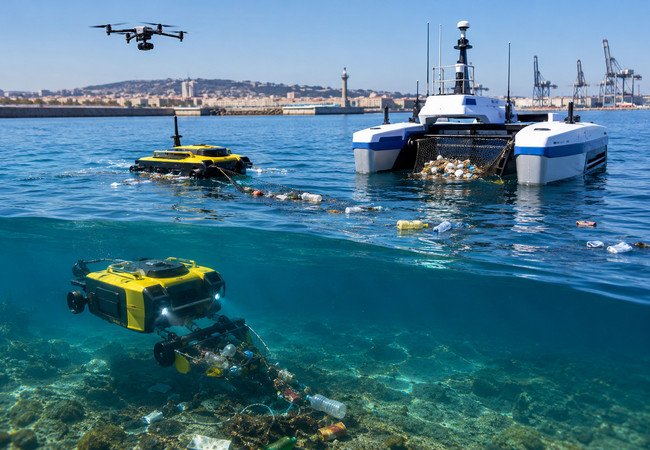Подробнее о "В порту Таррагоны испытали робота для автономной очистки моря от мусора"