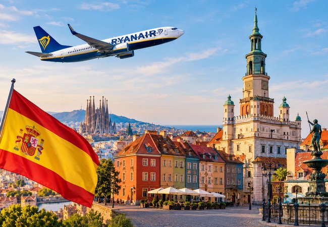 Подробнее о "Ryanair свяжет Барселону с Познанью: три рейса в неделю зимой 2026/27"